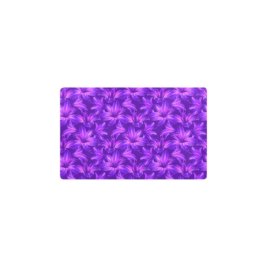 Amaryllis Pattern Print Design AL03 Kitchen Mat
