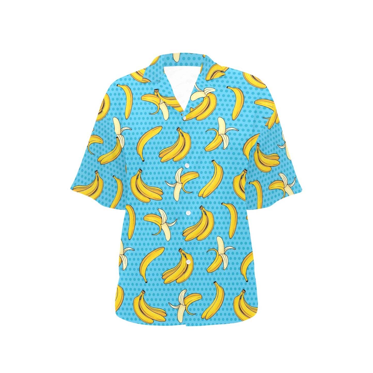 Banana Pattern Print Design BA08 Women's Hawaiian Shirt