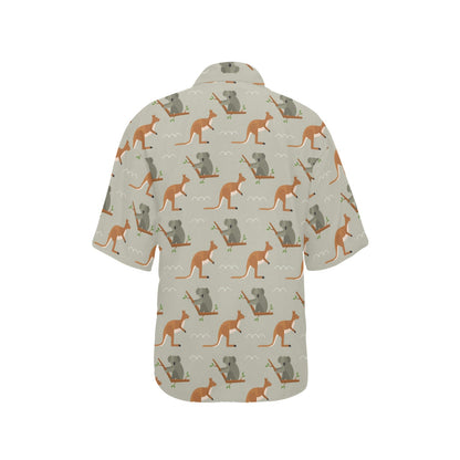 Koala Pattern Print Design 03 Women's Hawaiian Shirt