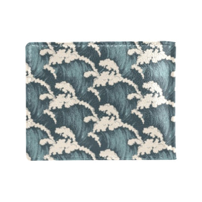 Wave Art Print Men's ID Card Wallet