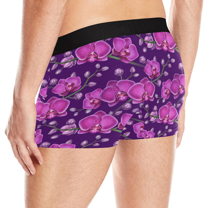 Orchid Pattern Print Design A03 Men's Boxer Briefs