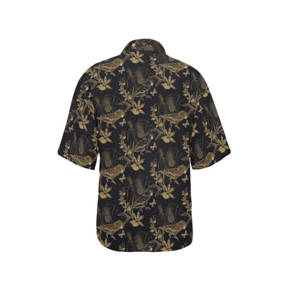 Parakeet Pattern Print Design A05 Women's Hawaiian Shirt