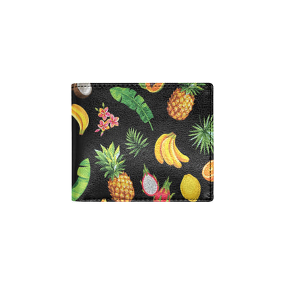 Tropical Fruits Pattern Print Design TF03 Men's ID Card Wallet