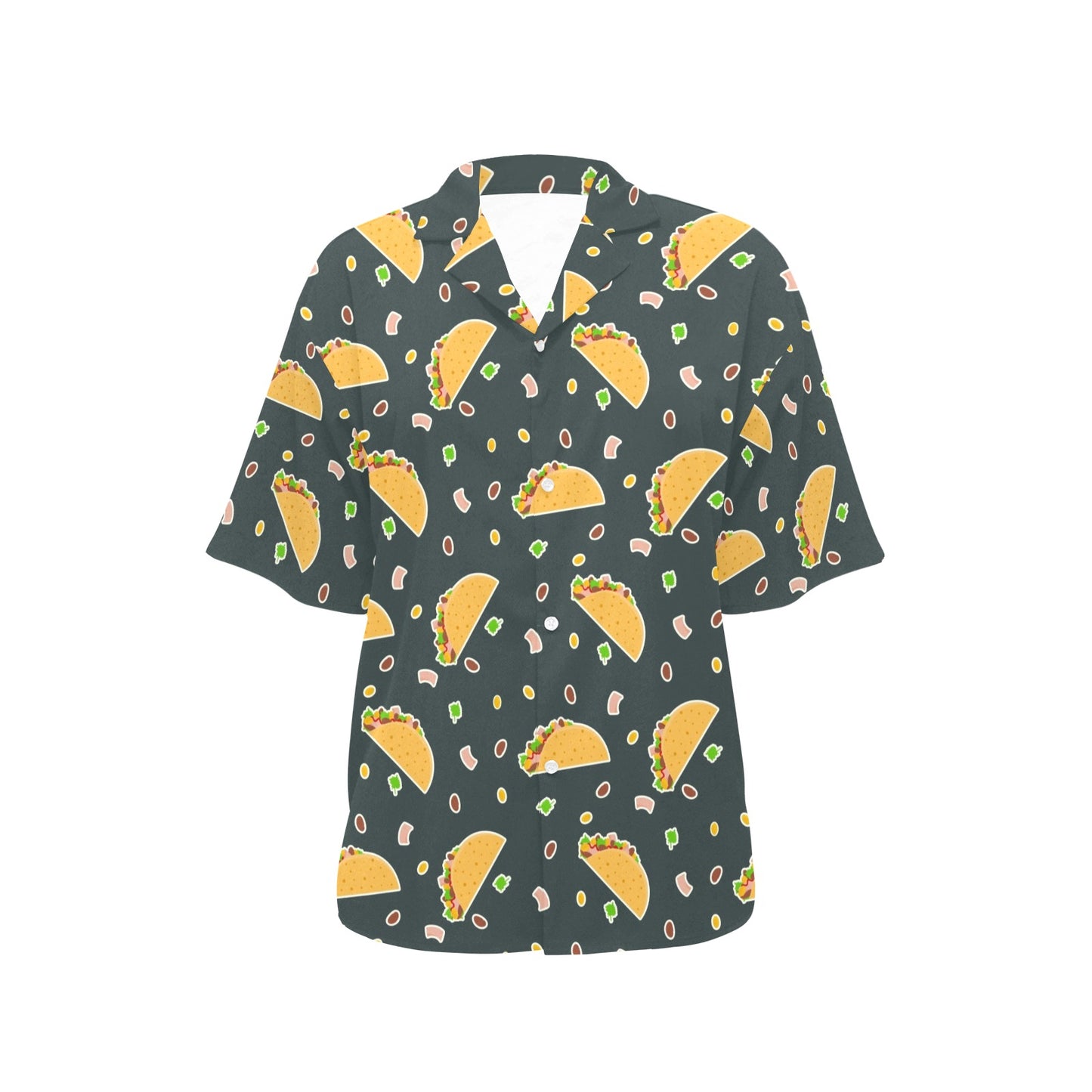 Taco Pattern Print Design TC02 Women's Hawaiian Shirt
