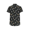 Skeleton Dance Print Men's Short Sleeve Button Up Shirt