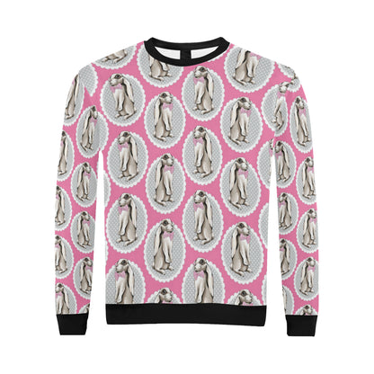 Rabbit Pattern Print Design RB019 Men Long Sleeve Sweatshirt