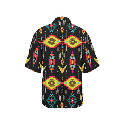 Native Pattern Print Design A05 Women's Hawaiian Shirt