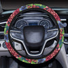 Grape Pattern Print Design GP02 Steering Wheel Cover with Elastic Edge