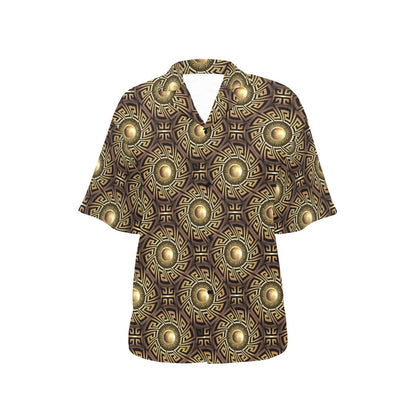 Ancient Greek Print Design LKS3012 Women's Hawaiian Shirt