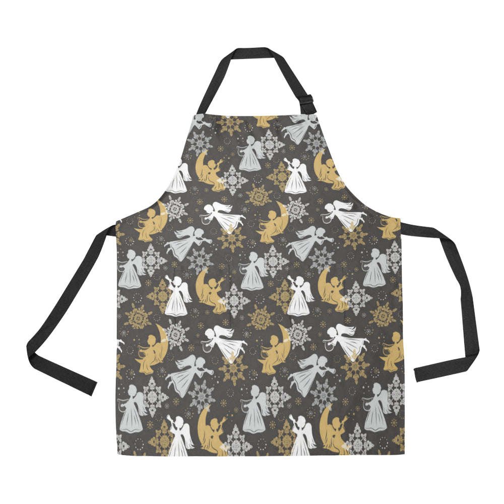 Angel Pattern Print Design 04 Apron with Pocket