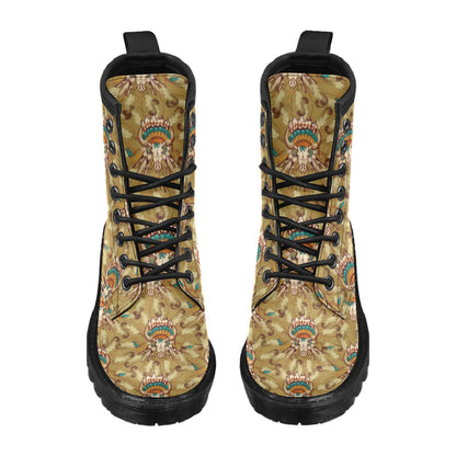 Native Indian Buffalo head Women's Boots