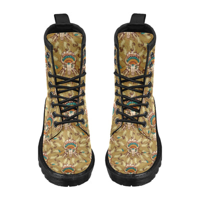 Native Indian Buffalo head Women's Boots