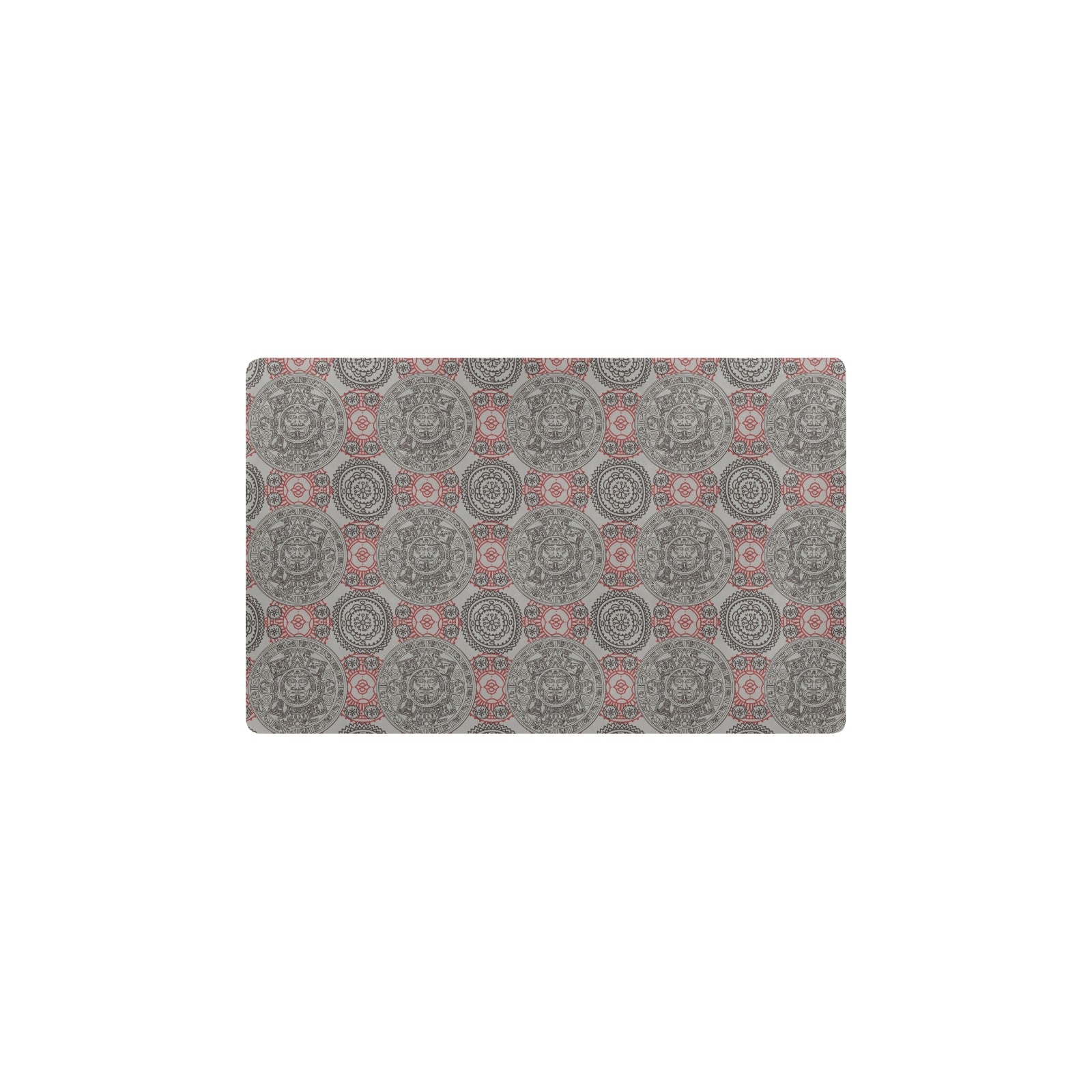 Calendar Aztec Style Print Pattern Kitchen Mat