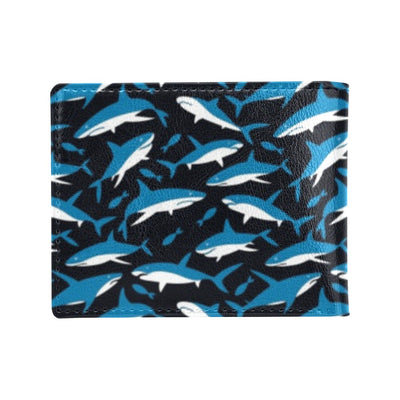 Shark Print Design LKS303 Men's ID Card Wallet