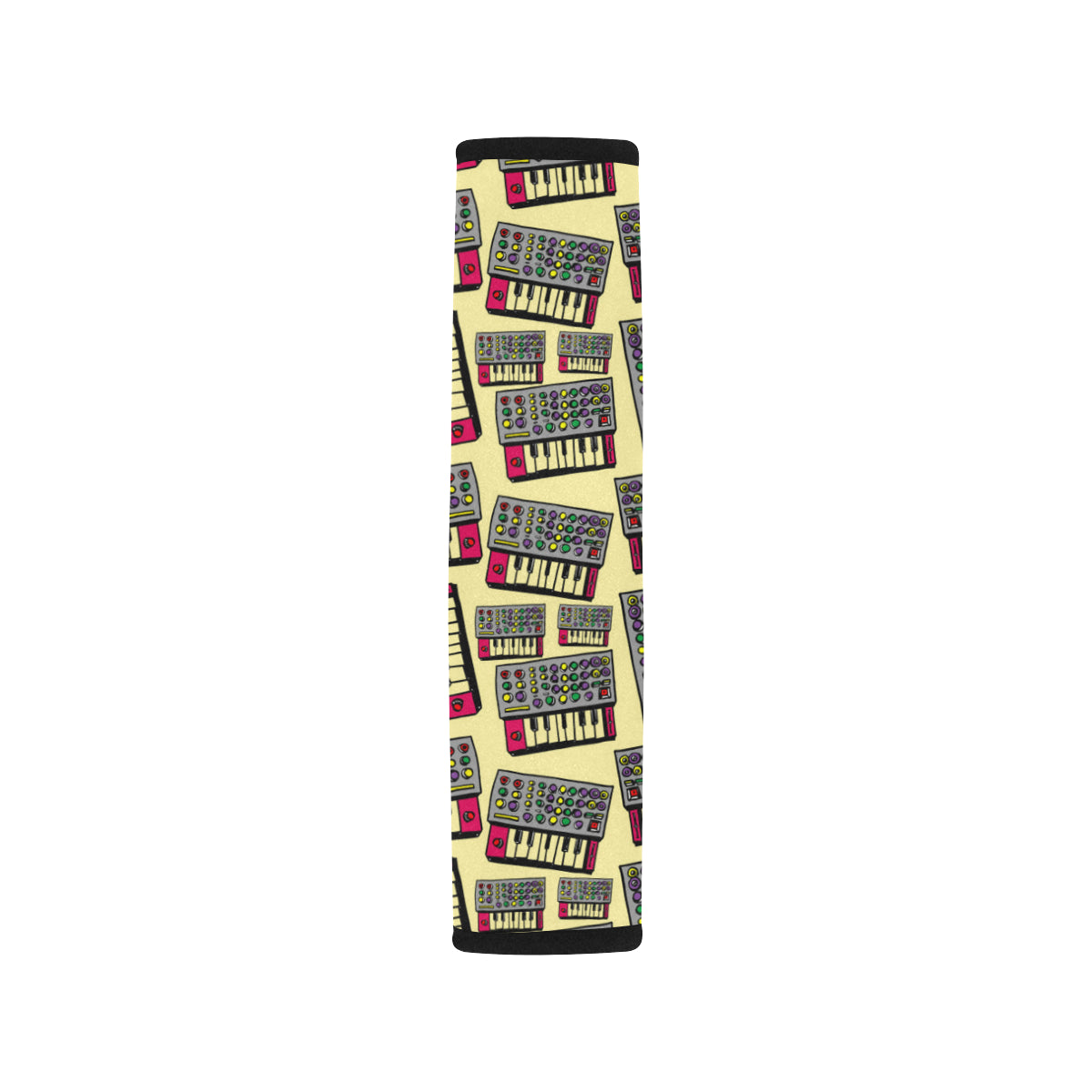 Synthesizer Pattern Print Design 01 Car Seat Belt Cover