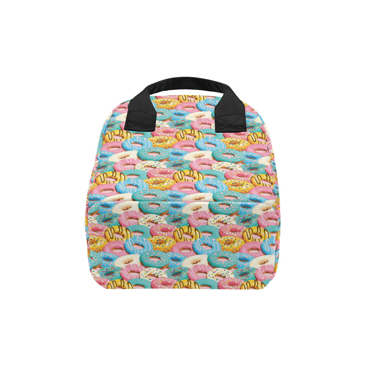 Donut Pattern Print Design DN01 Insulated Lunch Bag