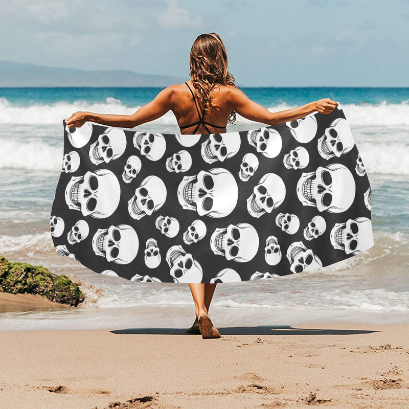 Skull Print Design LKS301 Beach Towel 32" x 71"