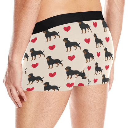 Rottweiler Pattern Print Design A02 Men's Boxer Briefs