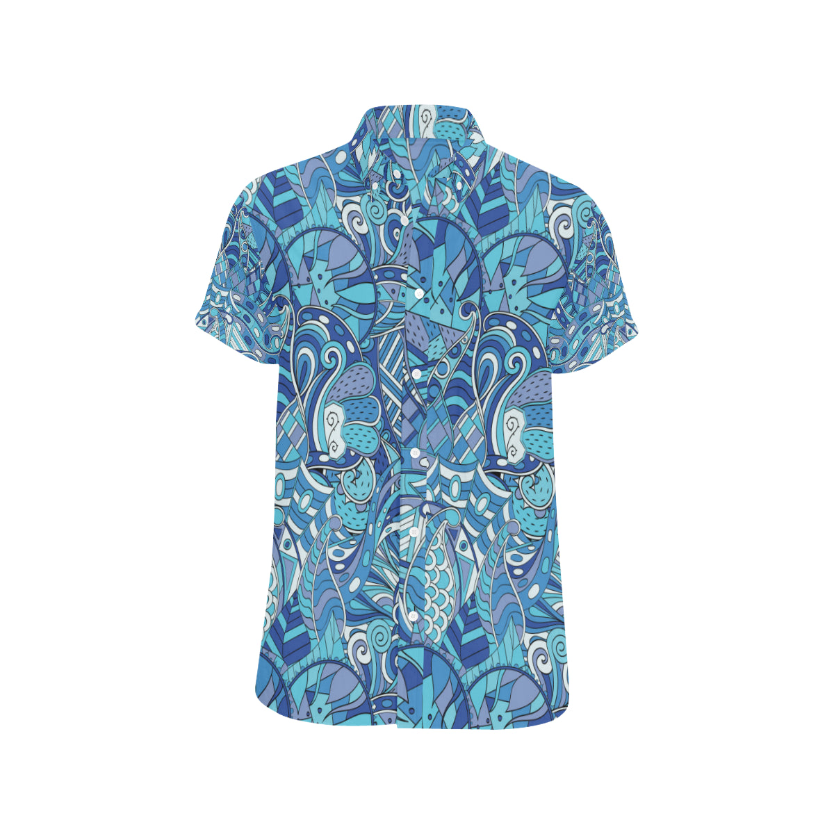 Funky Retro Pattern Print Design A02 Men's Short Sleeve Button Up Shirt