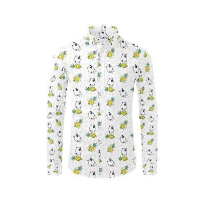 Bull Terriers Pattern Print Design 05 Men's Long Sleeve Shirt