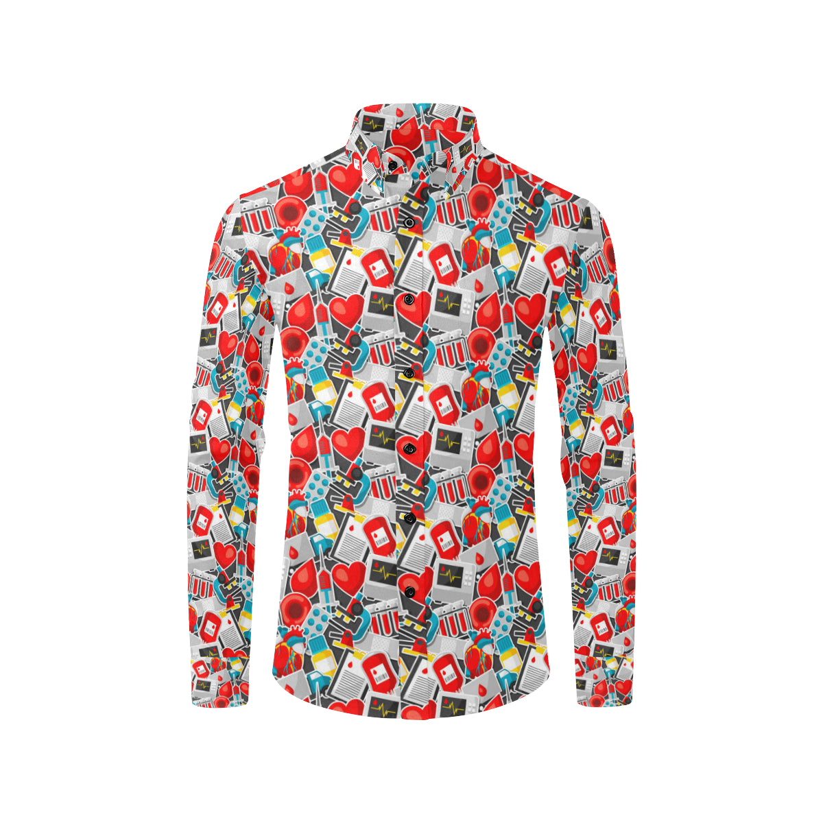 Phlebotomist Medical Themed Men's Long Sleeve Shirt