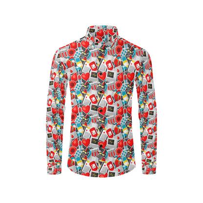 Phlebotomist Medical Themed Men's Long Sleeve Shirt