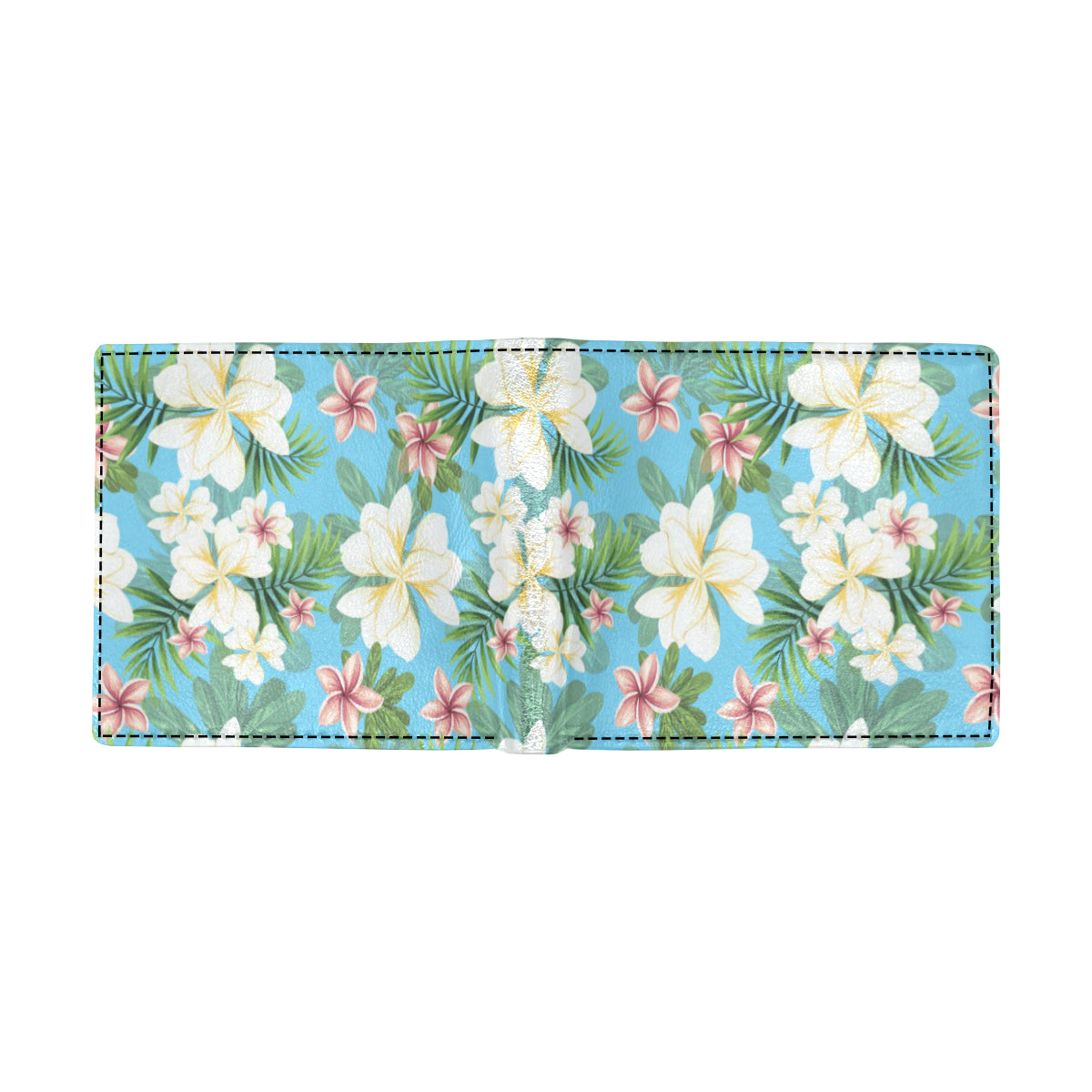Plumeria Pattern Print Design PM028 Men's ID Card Wallet