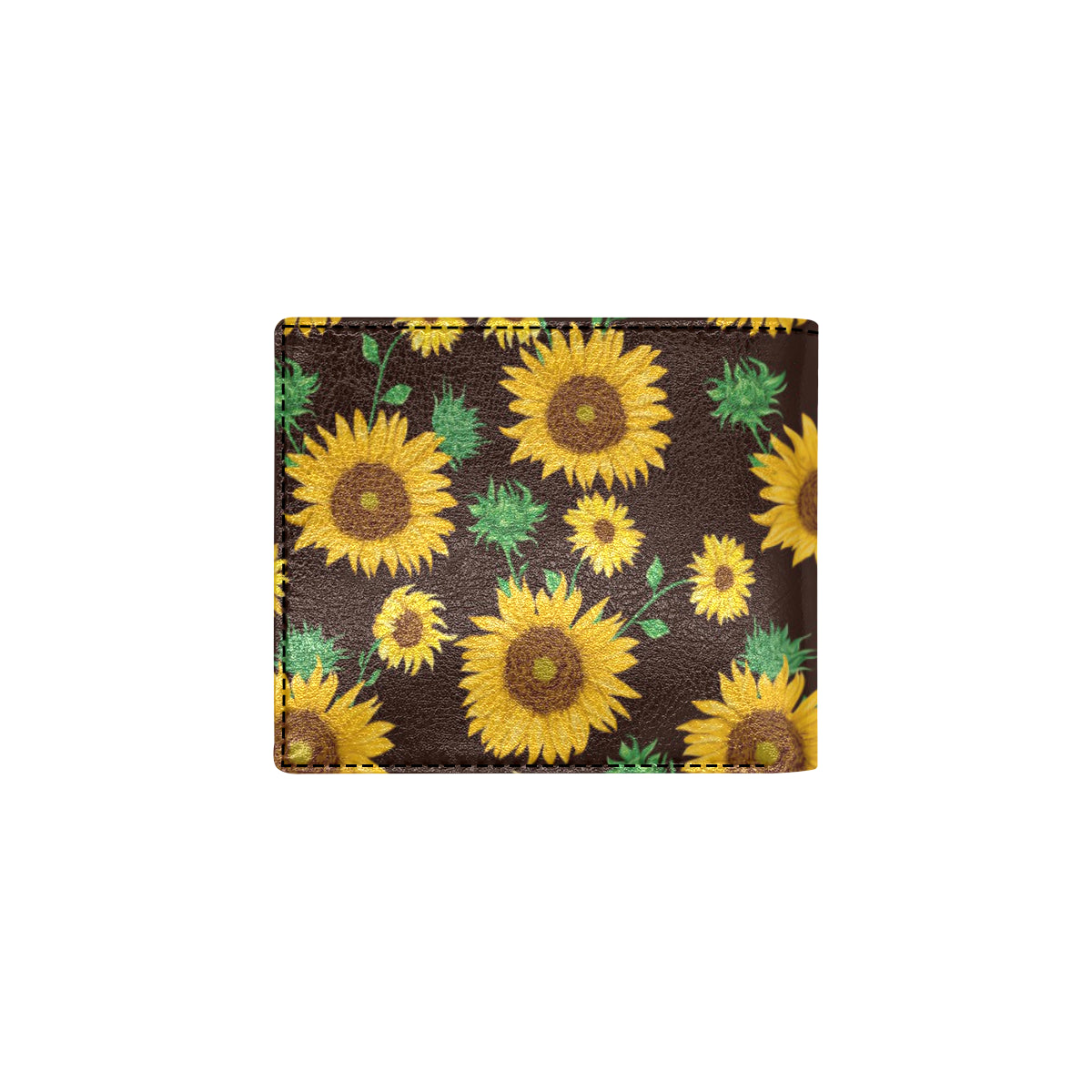 Sunflower Pattern Print Design SF01 Men's ID Card Wallet