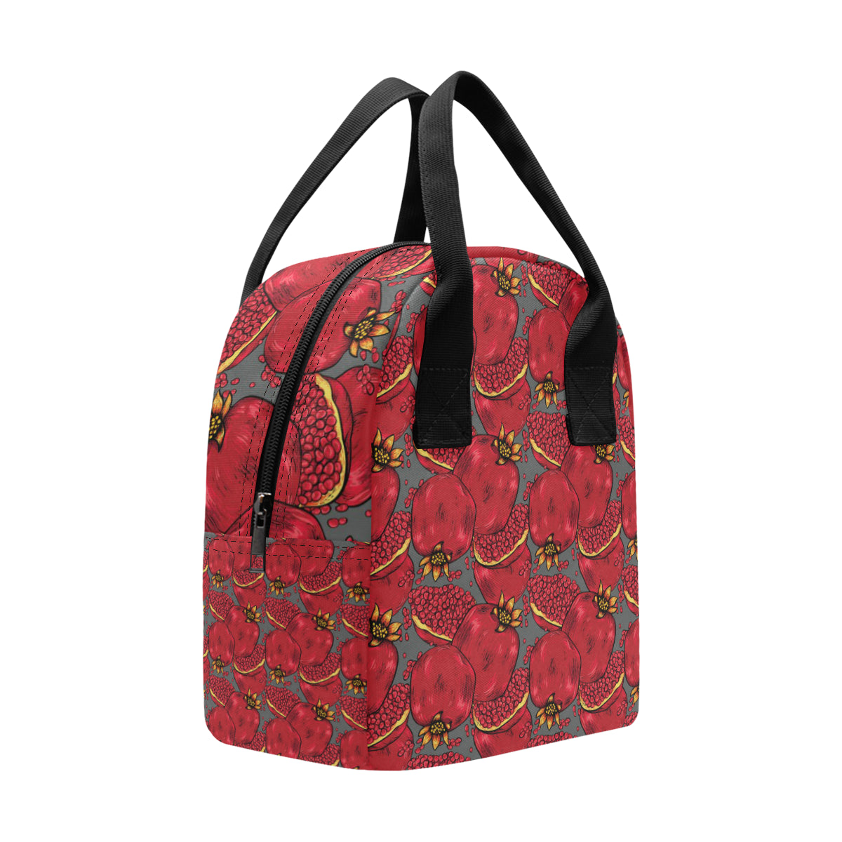Pomegranate Pattern Print Design PG05 Insulated Lunch Bag