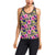 Pink Hibiscus Pattern Print Design HB027 Women's Racerback Tank Top