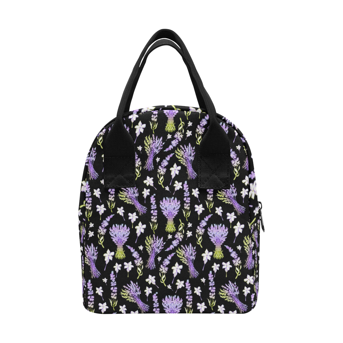 Lavender Pattern Print Design LV04 Insulated Lunch Bag