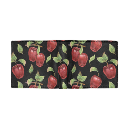 Apple Pattern Print Design AP011 Men's ID Card Wallet