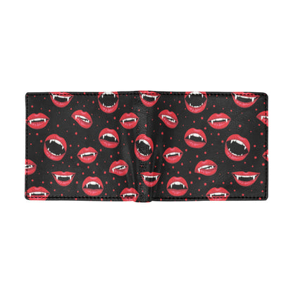 Halloween Pattern Print Design 01 Men's ID Card Wallet