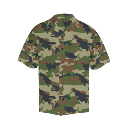 Army Camouflage Pattern Print Design 01 Men's Hawaiian Shirt