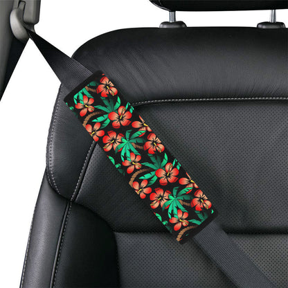 Hawaiian Themed Pattern Print Design H022 Car Seat Belt Cover