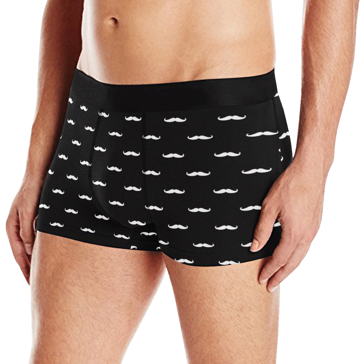 Mustache Pattern Print Design A04 Men's Boxer Briefs