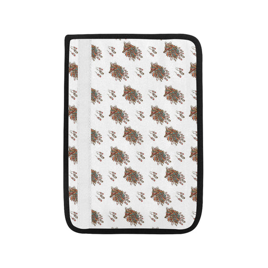 Aztec Wolf Pattern Print Design 02 Car Seat Belt Cover