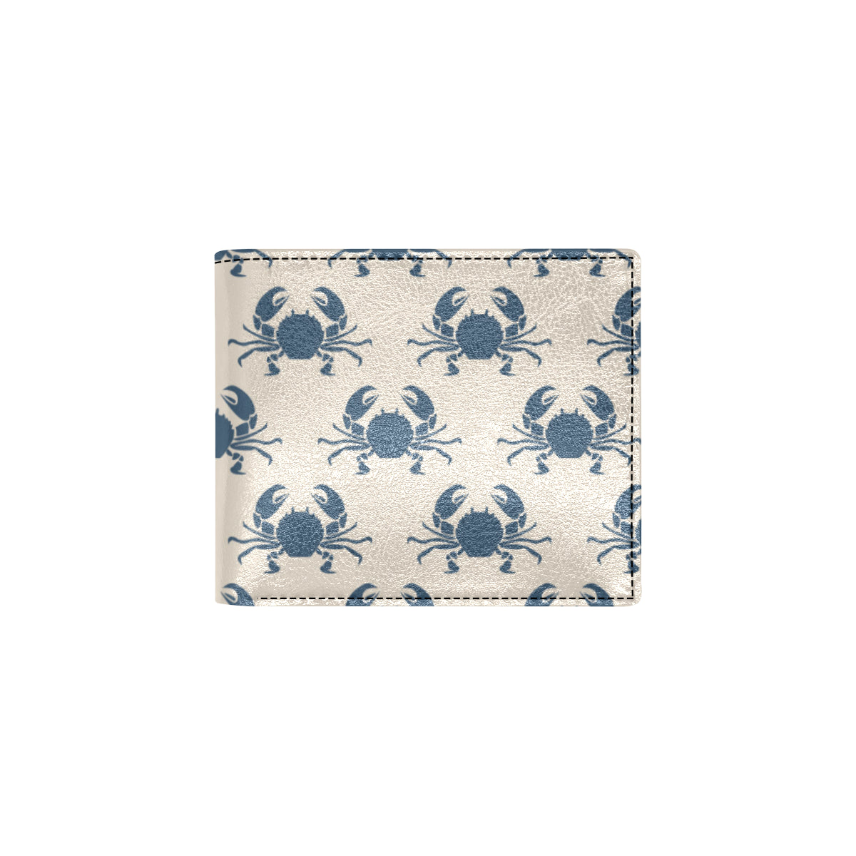 Crab Pattern Print Design 02 Men's ID Card Wallet