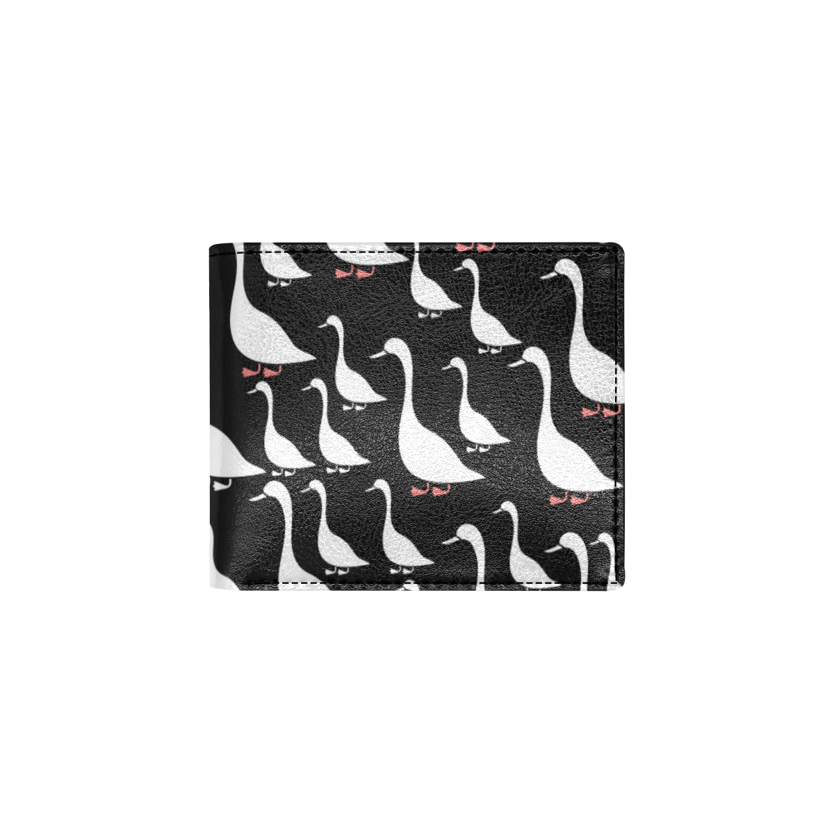 Goose Pattern Print Design 01 Men's ID Card Wallet