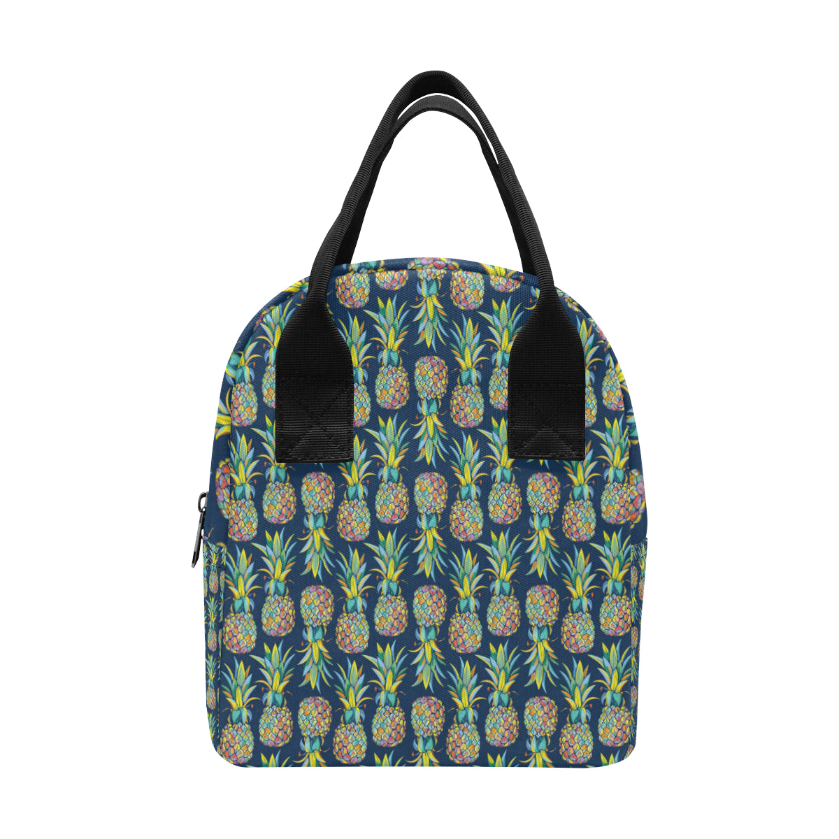 Pineapple Color Art Insulated Lunch Bag