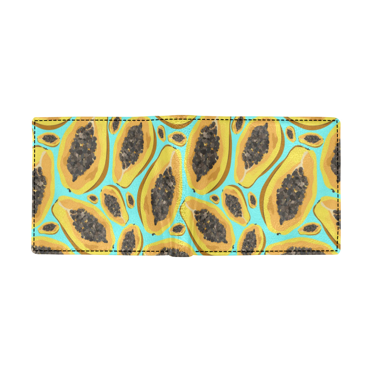 Papaya Pattern Print Design PP03 Men's ID Card Wallet