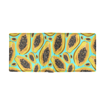 Papaya Pattern Print Design PP03 Men's ID Card Wallet
