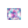 Tie Dye Blue Pink Men's ID Card Wallet