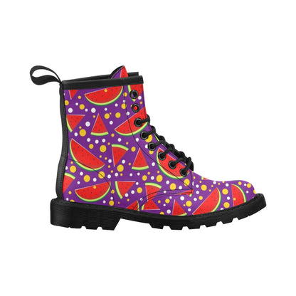 Watermelon Pattern Print Design WM010 Women's Boots