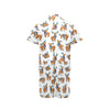 Moose Cute Pattern Print Design 01 Men's Romper