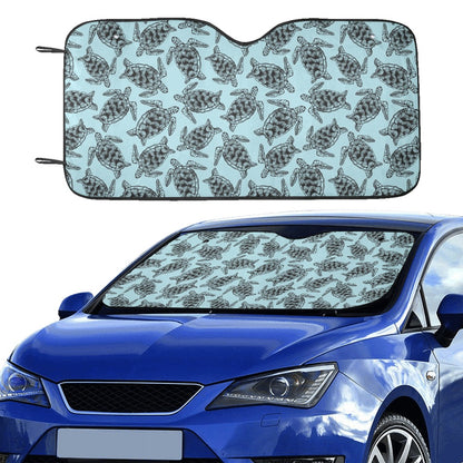 Sea Turtle Print Design LKS3010 Car front Windshield Sun Shade