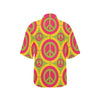 Peace Sign Pattern Print Design A01 Women's Hawaiian Shirt