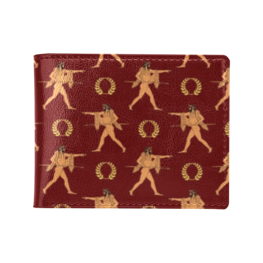 Ancient Greek Print Design LKS307 Men's ID Card Wallet