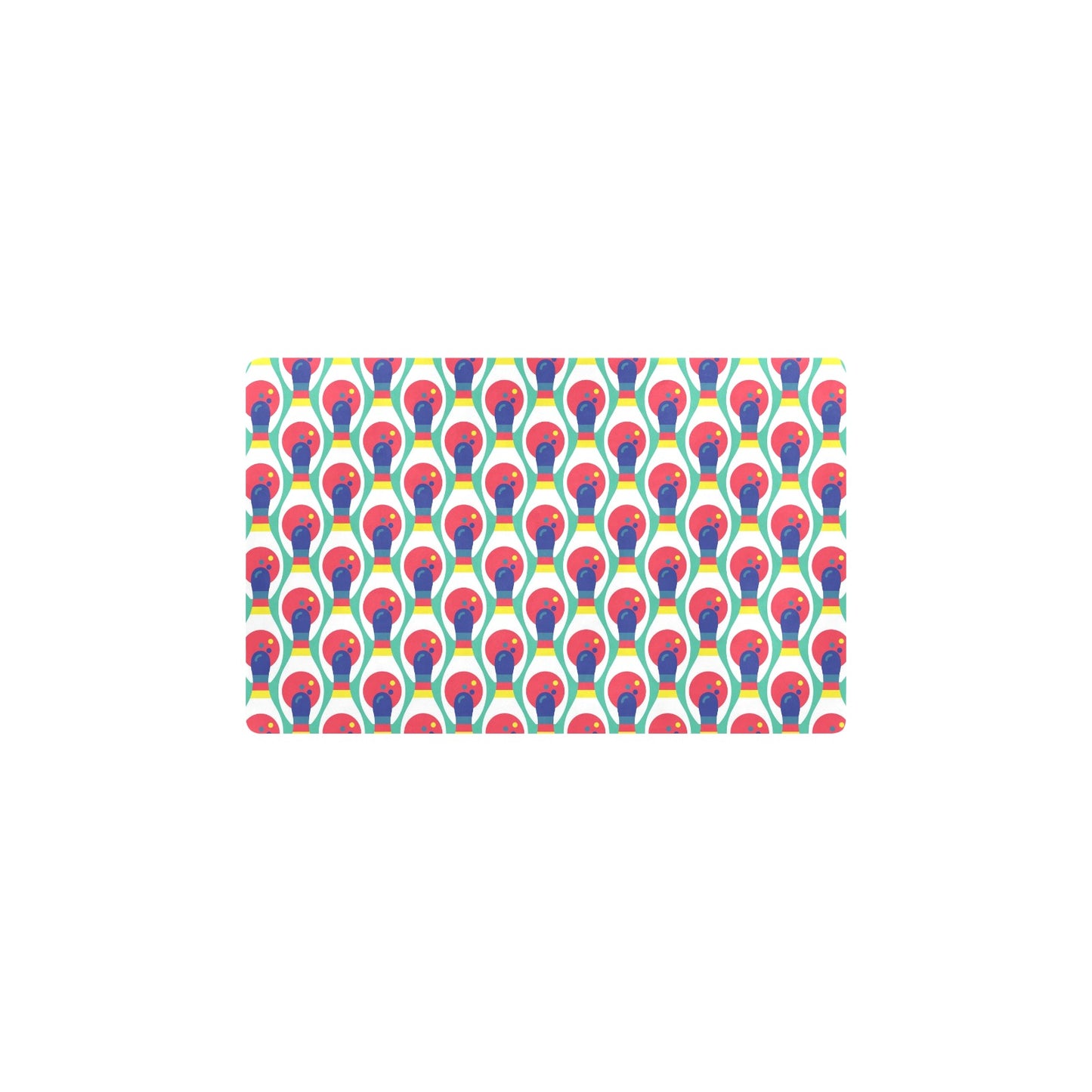 Bowling Pattern Print Design 05 Kitchen Mat