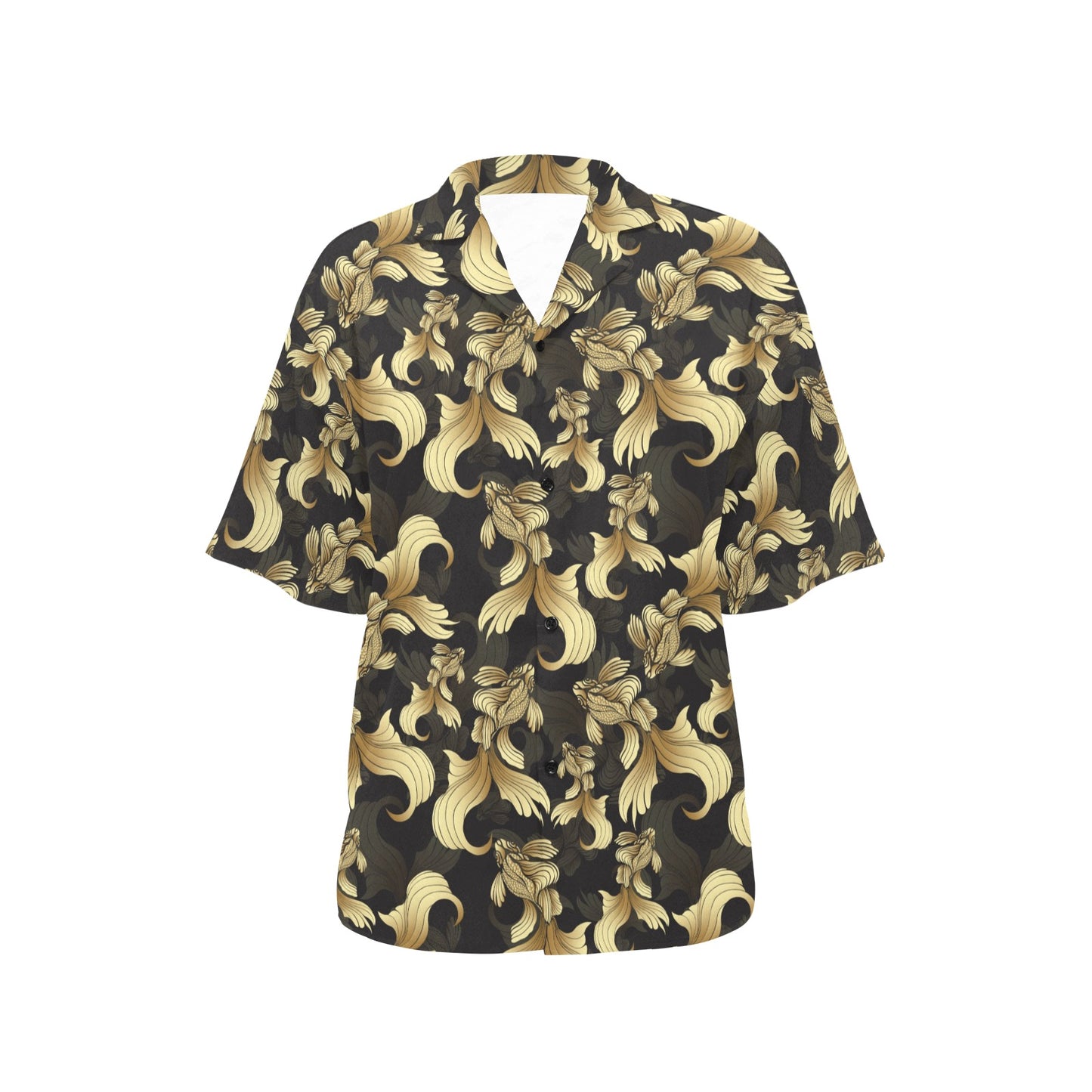 Goldfish Pattern Print Design 02 Women's Hawaiian Shirt